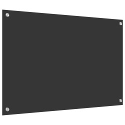 Crédence de cuisine Gris foncé 90 x 60 cm verre trempé 524290524290