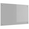 Crédence de cuisine Gris clair 80 x 50 cm verre trempé 524292524292