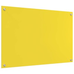 Crédence de cuisine Jaune 90 x 60 cm verre trempé 524293524293