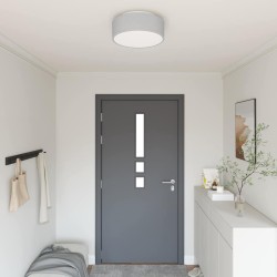 Lampe de plafond Gris 38 x 38 x 13,5 cm tissu 524294524294