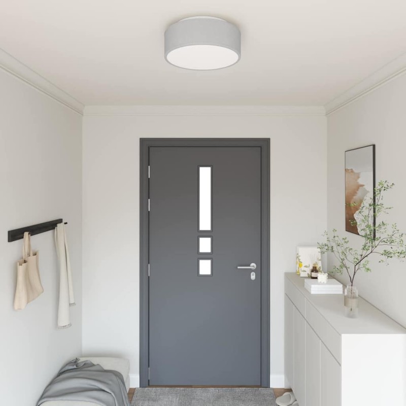 Lampe de plafond Gris 38 x 38 x 13,5 cm tissu 524294524294
