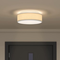 Lampe de plafond Gris 38 x 38 x 13,5 cm tissu 524294524294