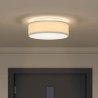 Lampe de plafond Gris 38 x 38 x 13,5 cm tissu 524294524294