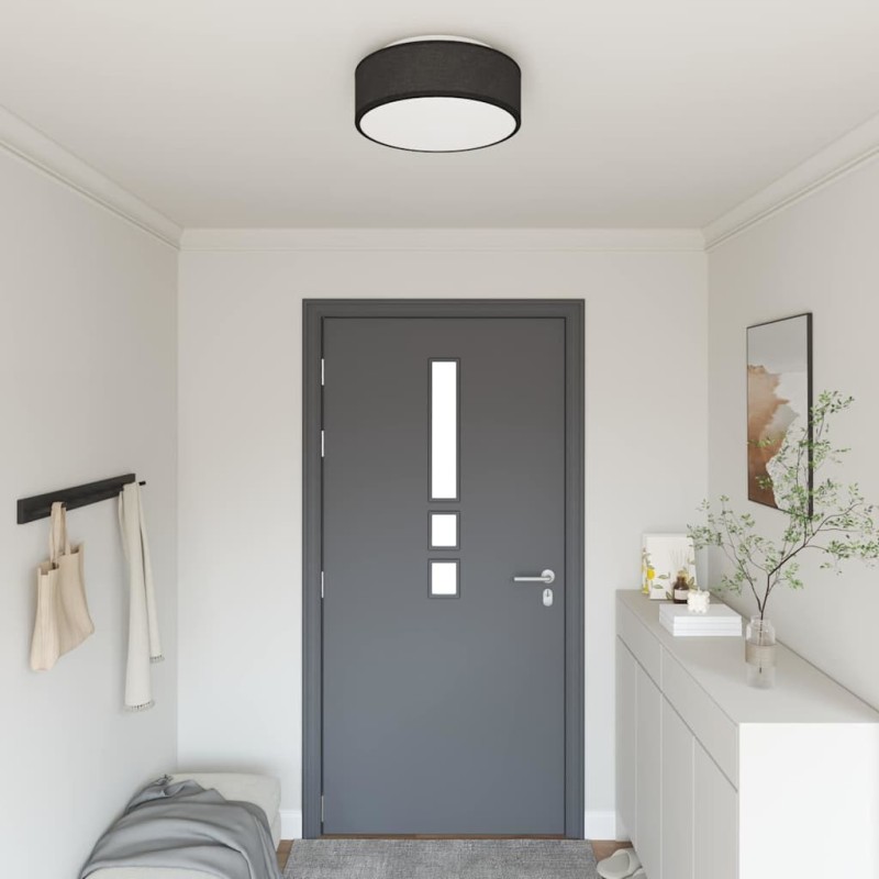 Lampe de plafond Noir 38 x 38 x 13,5 cm tissu 524295524295