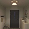 Lampe de plafond Noir 38 x 38 x 13,5 cm tissu 524295524295