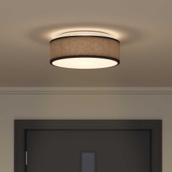 Lampe de plafond Noir 38 x 38 x 13,5 cm tissu 524295524295