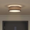Lampe de plafond Noir 38 x 38 x 13,5 cm tissu 524295524295