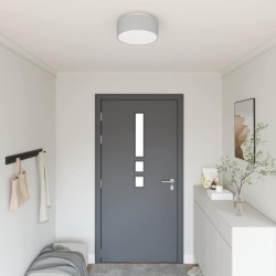 Lampe de plafond Gris 30 x 30 x 13,5 cm tissu 524296524296