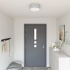 Lampe de plafond Gris 30 x 30 x 13,5 cm tissu 524296524296