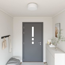 Lampe de plafond Blanc 30 x 30 x 13,5 cm tissu 524297524297