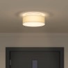 Lampe de plafond Blanc 30 x 30 x 13,5 cm tissu 524297524297