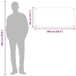 Crédence de cuisine Gris foncé 100 x 40 cm verre trempé 524298524298