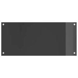 Crédence de cuisine Gris foncé 90 x 40 cm verre trempé 524301524301