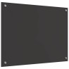 Crédence de cuisine Gris foncé 80 x 60 cm verre trempé 524304524304