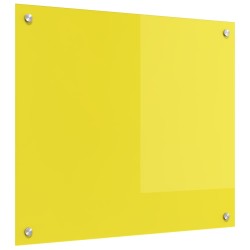 Crédence de cuisine Jaune 70 x 60 cm verre trempé 524305524305