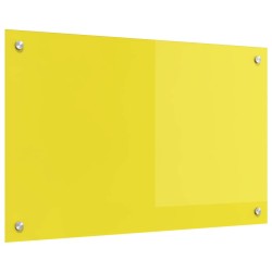 Crédence de cuisine Jaune 80 x 50 cm verre trempé 524308524308