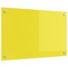 Crédence de cuisine Jaune 80 x 50 cm verre trempé 524308524308