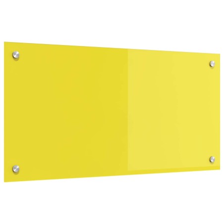 Crédence de cuisine Jaune 80 x 40 cm verre trempé 524309524309