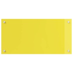 Crédence de cuisine Jaune 80 x 40 cm verre trempé 524309524309