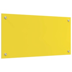 Crédence de cuisine Jaune 80 x 40 cm verre trempé 524309524309