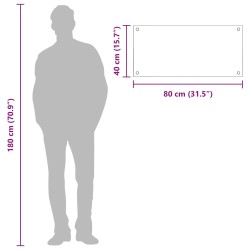 Crédence de cuisine Jaune 80 x 40 cm verre trempé 524309524309