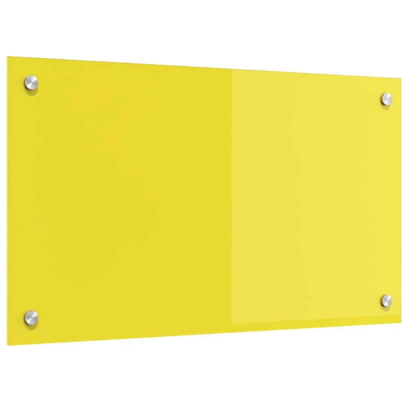 Crédence de cuisine Jaune 70 x 40 cm verre trempé 524310524310
