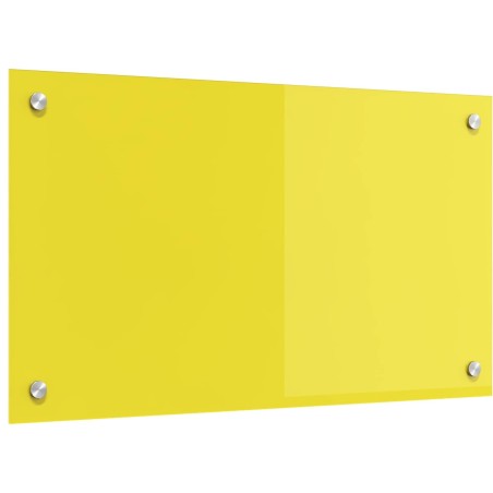 Crédence de cuisine Jaune 70 x 40 cm verre trempé 524310524310