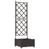 Cache-pot de jardin Marron 40 x 40 x 125,5 cm Plastique 524315524315
