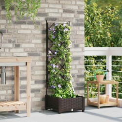 Cache-pot de jardin Marron 40 x 40 x 125,5 cm Plastique 524315524315