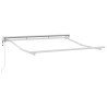 Cadre d'auvent Réglable Blanc 2,5 x 2 m Acier 524324524324
