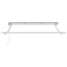 Cadre d'auvent Réglable Blanc 2,5 x 2 m Acier 524324524324