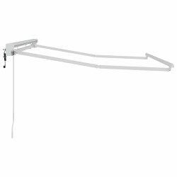 Cadre d'auvent Réglable Blanc 2,5 x 2 m Acier 524324524324