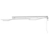 Cadre d'auvent Réglable Blanc 2,5 x 2 m Acier 524324524324