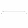 Cadre d'auvent Réglable Blanc 4 x 2 m Acier 524325524325