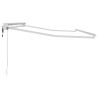 Cadre d'auvent Réglable Blanc 4 x 2 m Acier 524325524325