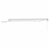 Cadre d'auvent Réglable Blanc 4 x 2 m Acier 524325524325