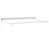 Cadre d'auvent Réglable Blanc 3,5 x 2 m Acier 524326524326