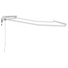 Cadre d'auvent Réglable Blanc 3,5 x 2 m Acier 524326524326