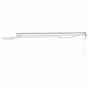 Cadre d'auvent Réglable Blanc 3,5 x 2 m Acier 524326524326