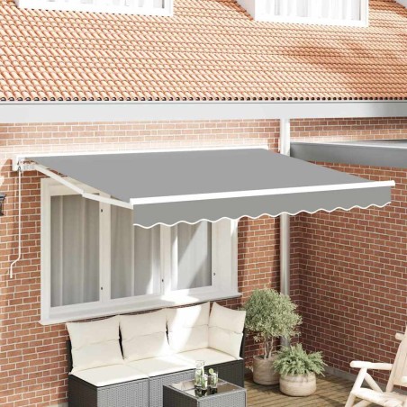 Cadre d'auvent Réglable Blanc 3 x 2 m Acier 524327524327