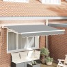 Cadre d'auvent Réglable Blanc 3 x 2 m Acier 524327524327