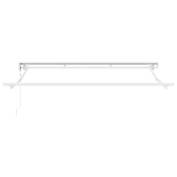 Cadre d'auvent Réglable Blanc 3 x 2 m Acier 524327524327