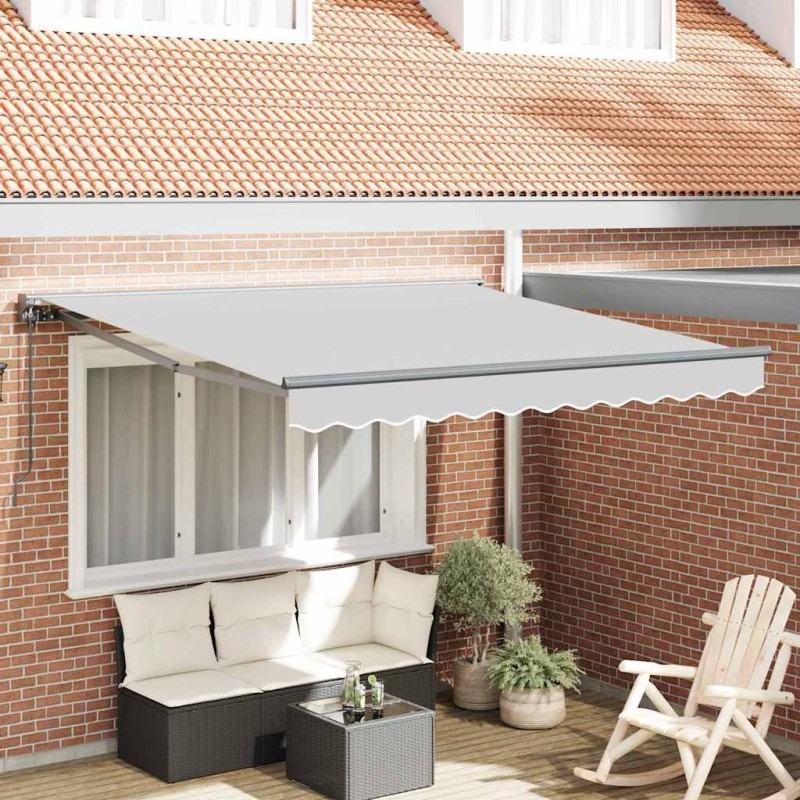 Cadre d'auvent Réglable Anthracite 3,5 x 2,5 m Acier 524332524332