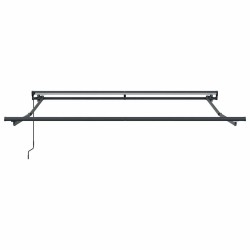 Cadre d'auvent Réglable Anthracite 3 x 2,5 m Acier 524333524333