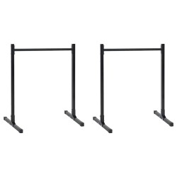 Station de dips 2 pcs Noir 55 x 90 x 104.5 cm 524341524341