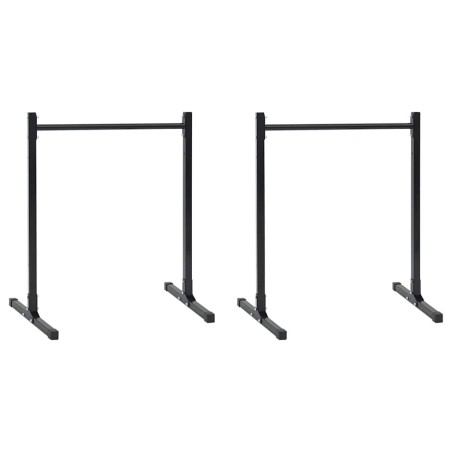 Station de dips 2 pcs Noir 55 x 90 x 104.5 cm 524341524341