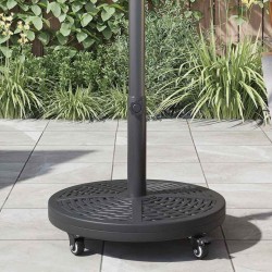Pied de parasol Art déco Noir Ø 45 x 39,5 cm Fer 524343524343