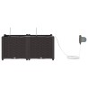 Cache-pot de jardin 2 pcs Marron Plastique 524349524349