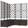 Cache-pot de jardin 5 pcs Marron 120 x 120 x 143 cm Plastique 524351524351
