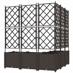 Cache-pot de jardin 5 pcs Marron 120 x 120 x 143 cm Plastique 524351524351